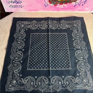 Givenchy Navy Blue’ish/Gray Bandanna